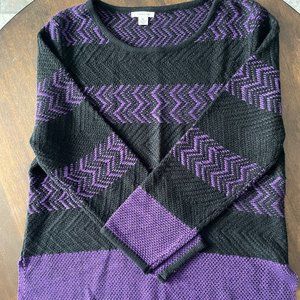 Purple and Black women's sweater